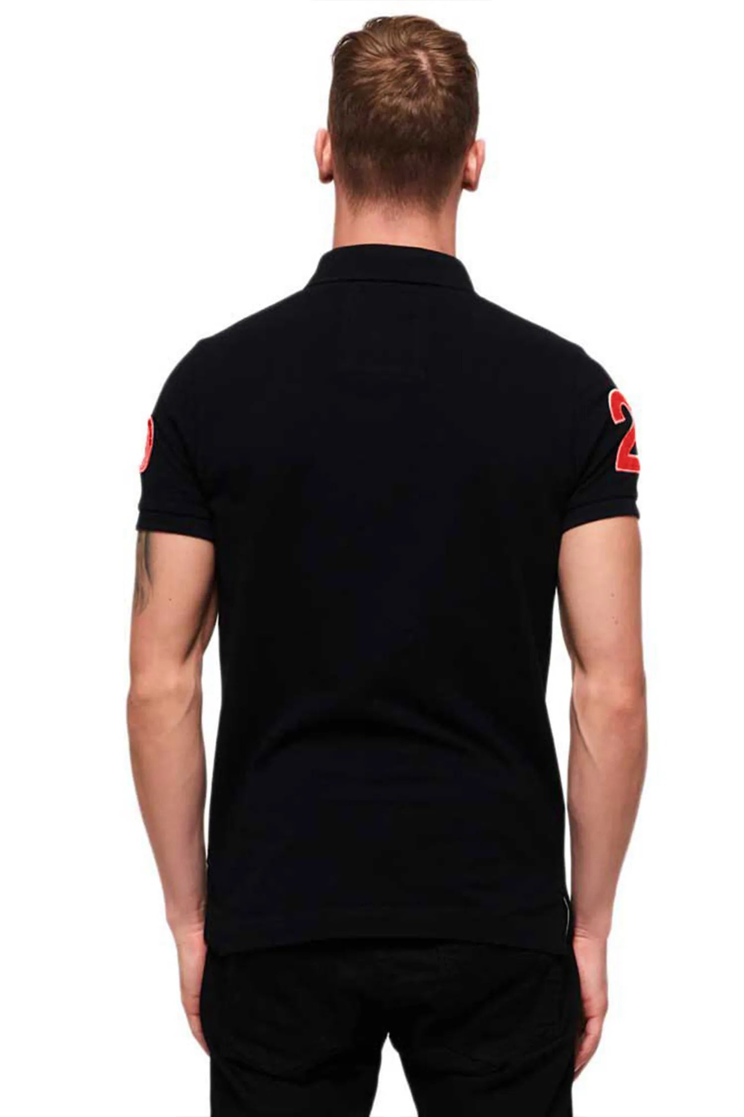 28 Black Classic Short Sleeve Polo Shirt