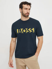 Boss Monogram Crew Neck Blue T-shirt