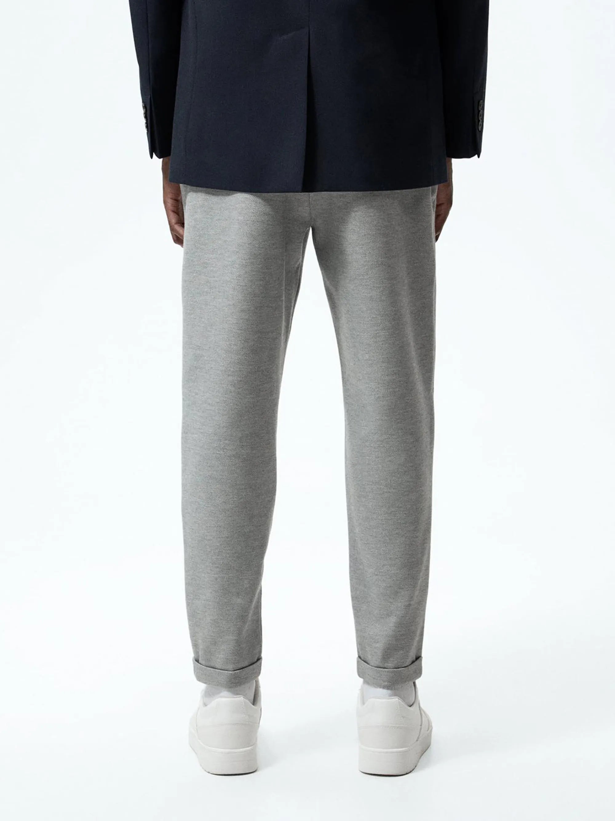 Jogger Waistband Grey Trouser For Men