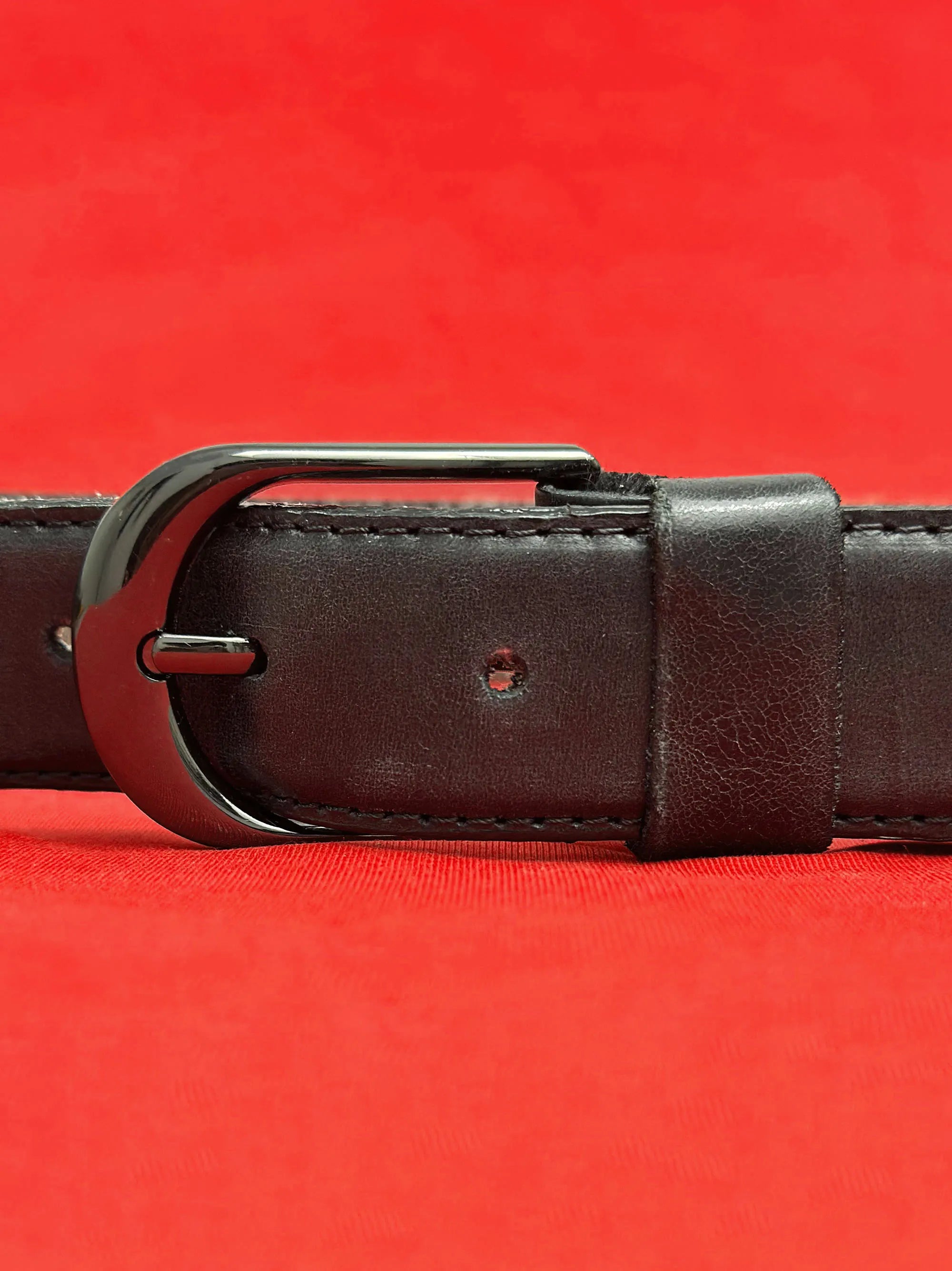 High Quality Black Leather Belt