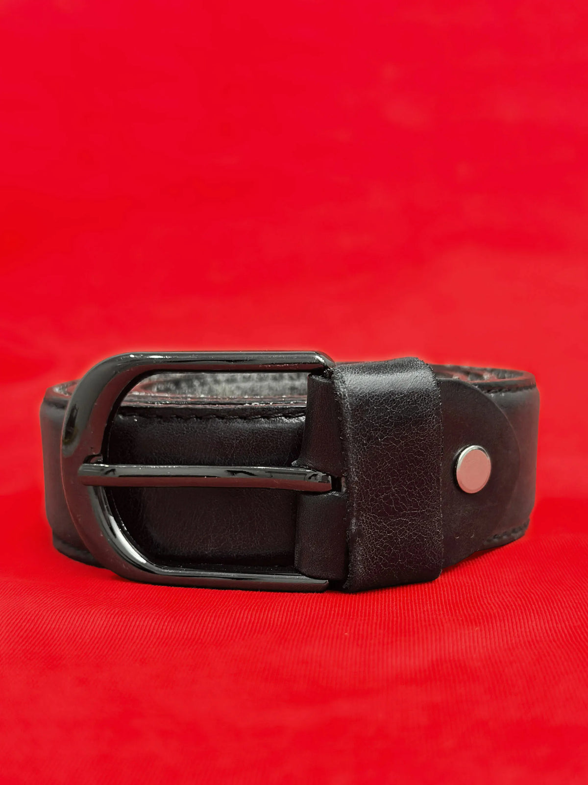 High Quality Black Leather Belt