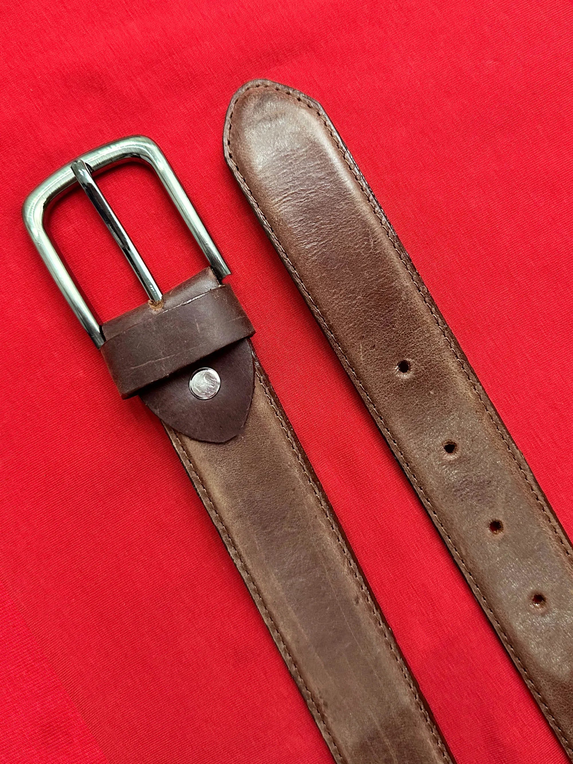 High Quality Brown Leather Belt
