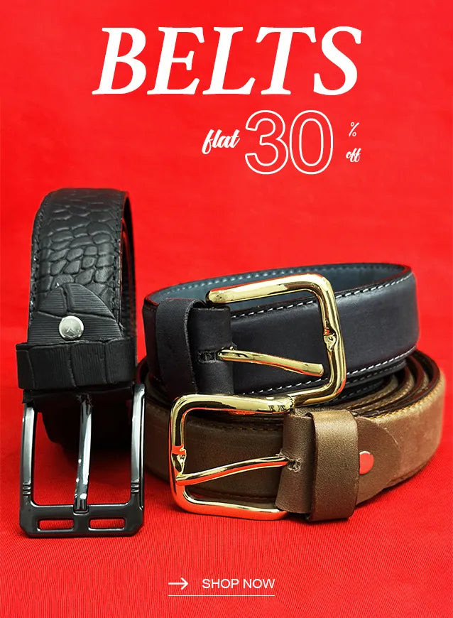Leather belts for men
