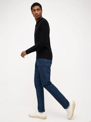 Men Dark Blue Slim Fit Clean Look Stretchable Jeans