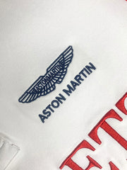 Men’s Colour Block Embroidery Logo White Polo Shirt
