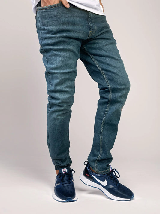 Men’s Greenish Blue In Skinny fit Jeans