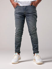 Men’s Stretchable Faded Gray Skinny Fit Jeans Pant
