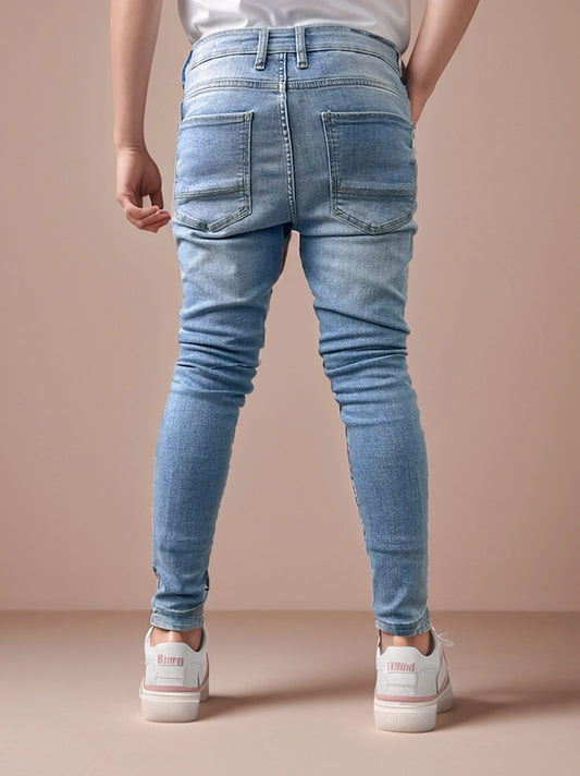 Men’s Stretchable Sky Blue Skinny Fit Jeans Pant