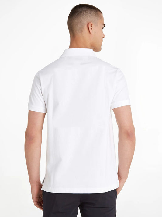 Premium Embroidered Logo White Classic Polo Shirt For Men