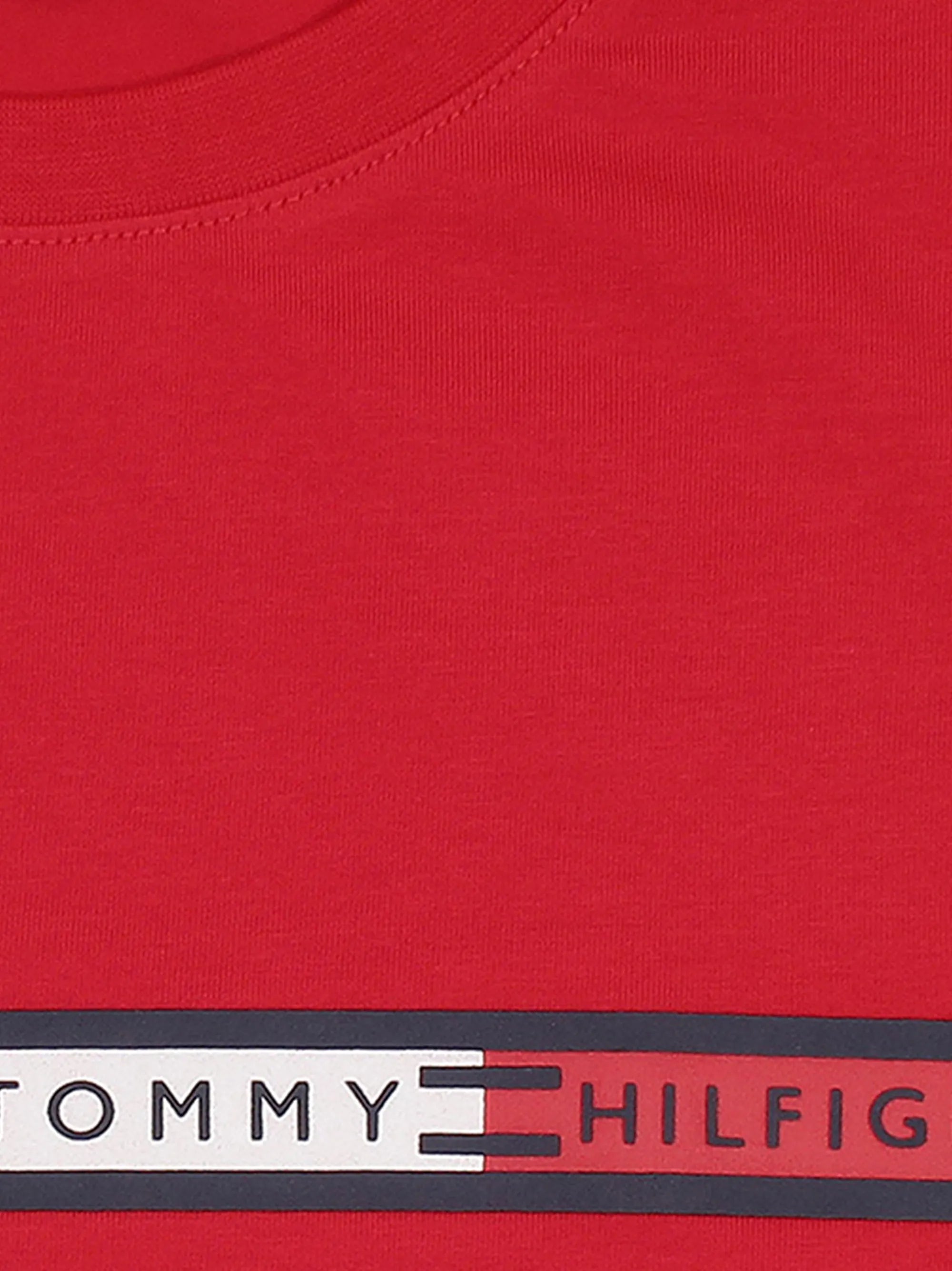 Red Printed logo Crew Neck T-Shirt