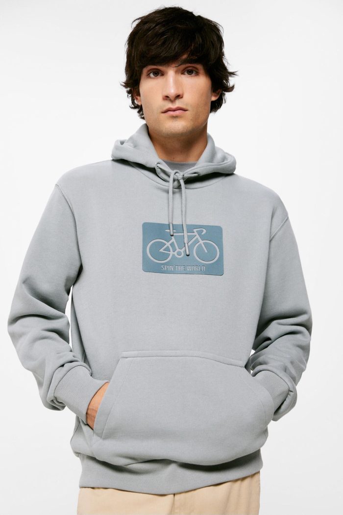 SPRINGFIELD Spin the World Bike Design Hoodie, designer hoodie for men, Hoodie, Men's Hoodie, stylish hoodie for men
