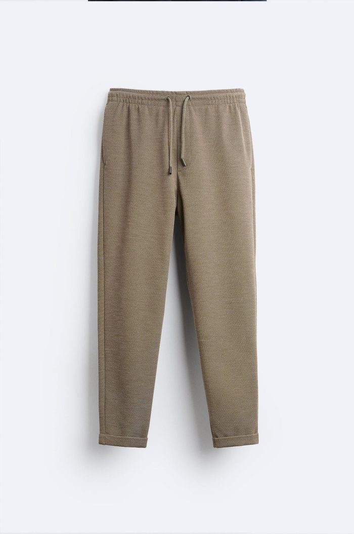 Easy Care Jogger Waistband Light BrownTrouser
