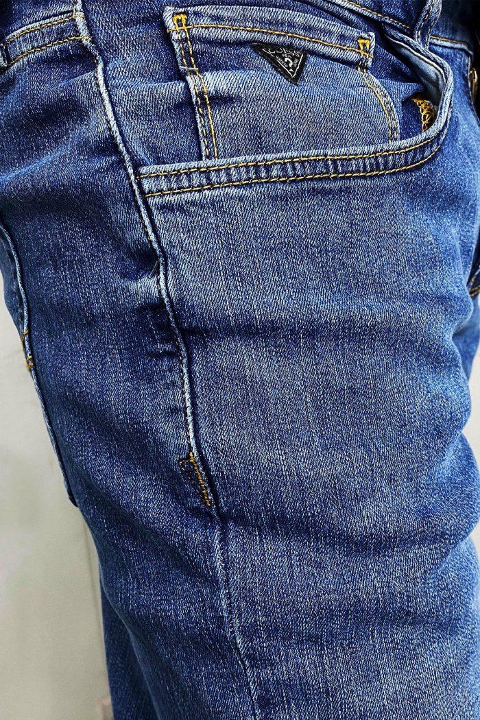 Blue Denim Slim Straight jeans Pant