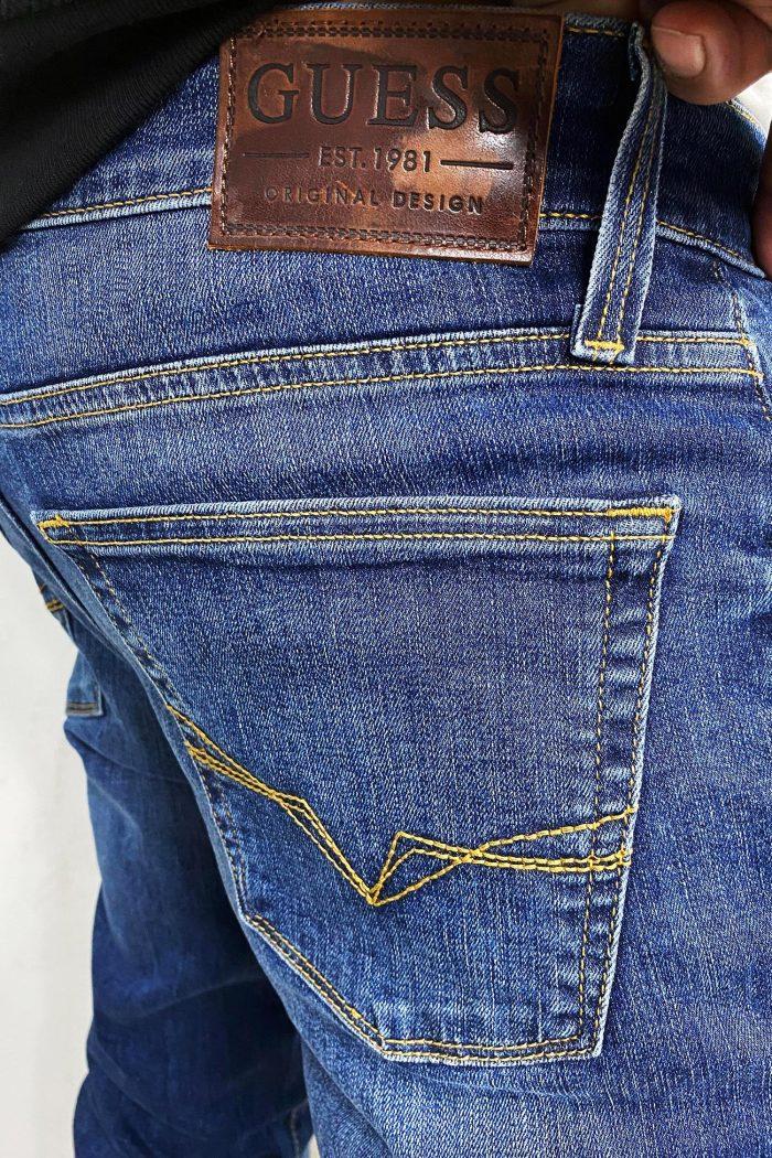 Blue Slim Straight jeans Pant for Men