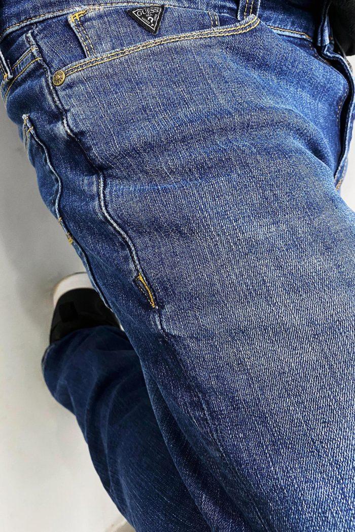 Blue Slim Straight jeans Pant for Men