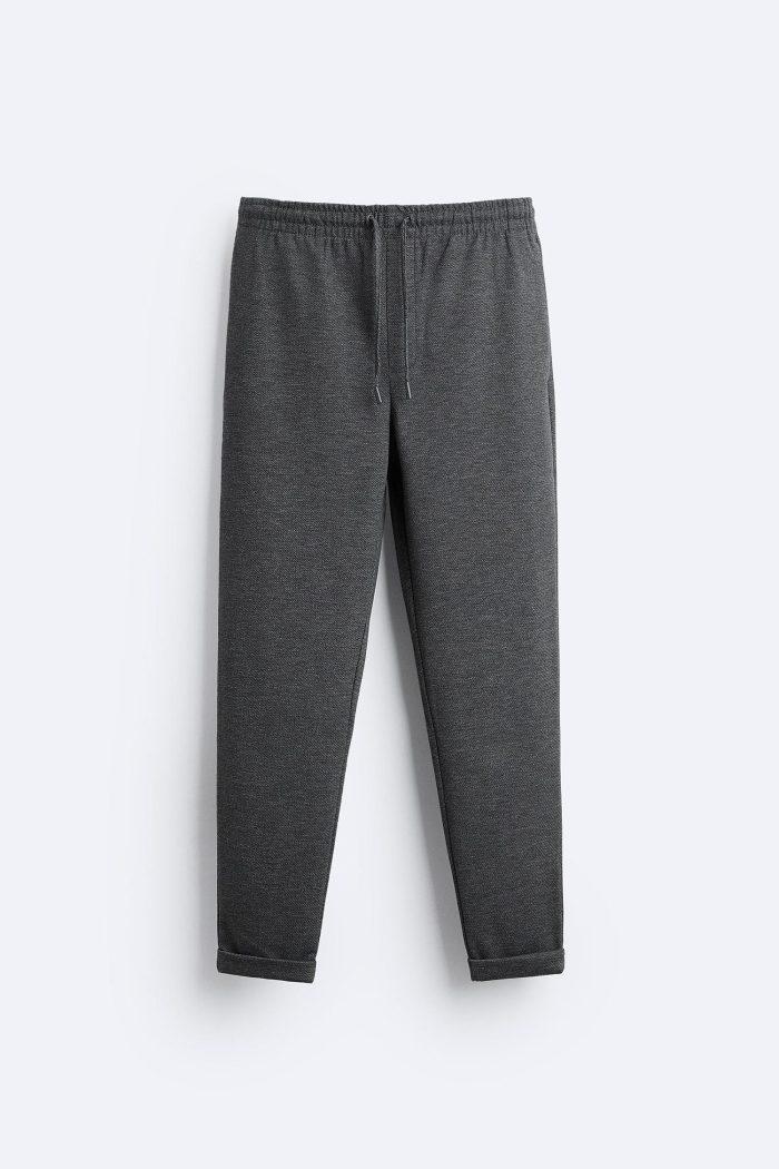 Jogger Waistband Dark Grey Trouser For Men