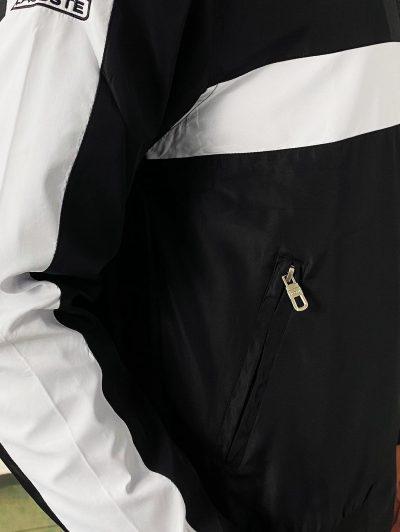 Black - White Lacoste Full Zipper Upper
