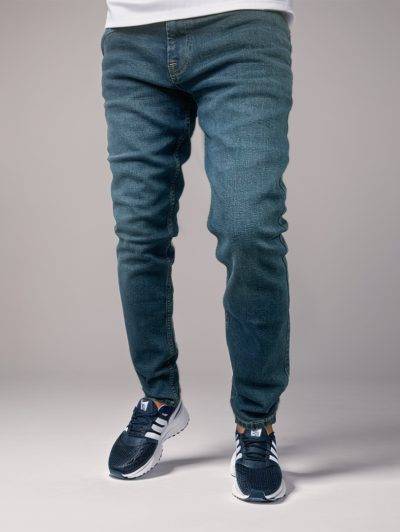 Men's Greenish Blue in Skinny fit Jeans
