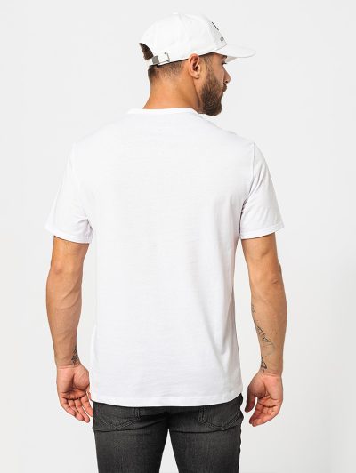 White Crew Neck Printed T-shirt
